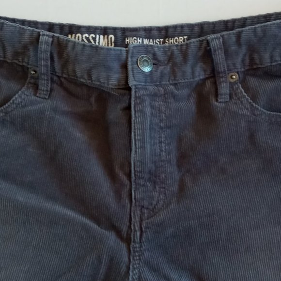 Mossimo Supply Co Blue High Waisted Corduroy Shorts - Picture 8 of 8